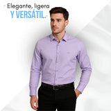 Elegant™ Camisa Seda Manga Larga