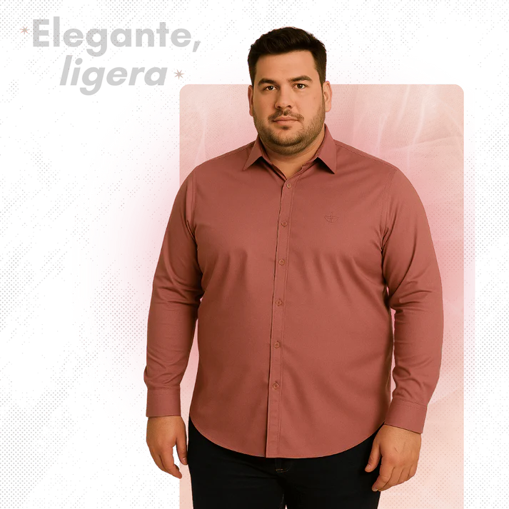 Elegant™ Camisa Seda Manga Larga