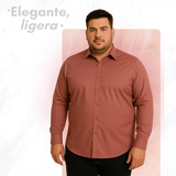Elegant™ Camisa Seda Manga Larga