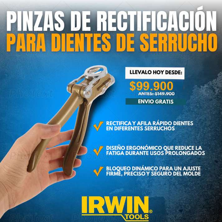 PINZAS DE RECTIFICACIÓN PARA DIENTES DE SERRUCHO