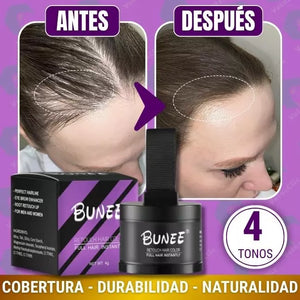 Polvo cubre canas y corrector capilar: Solución instantánea para un cabello poblado