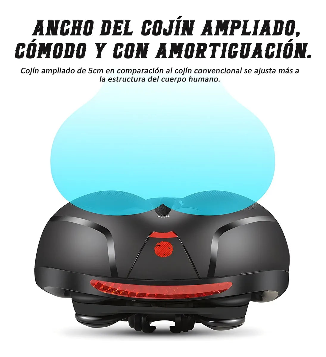 Sillín Ultra Suave para Bicicleta – Adiós al Dolor de Próstata y Entumecimiento