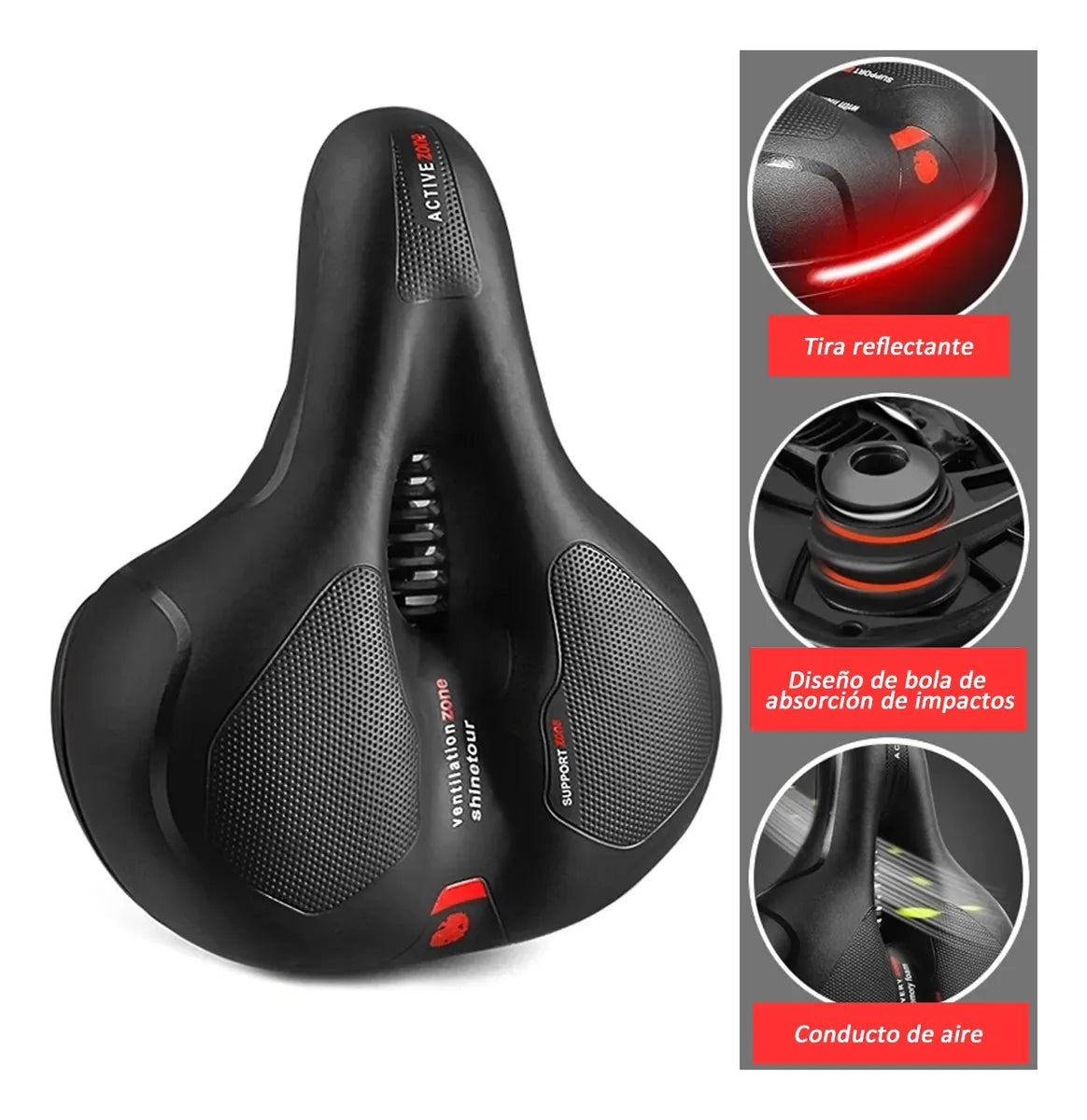 Sillín Ultra Suave para Bicicleta – Adiós al Dolor de Próstata y Entumecimiento