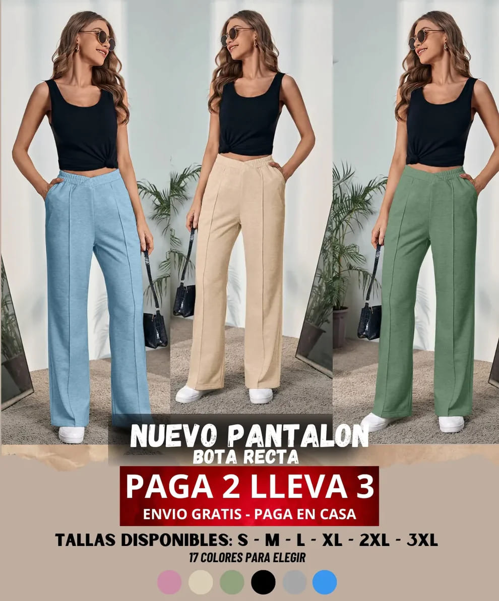 JOGGER BOTA RECTA ALGODON ALTO GRAMAJE