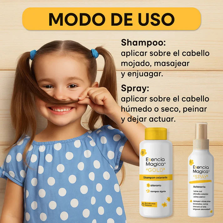 Esencia aclaradora kids - Shampo más tónico gratis
